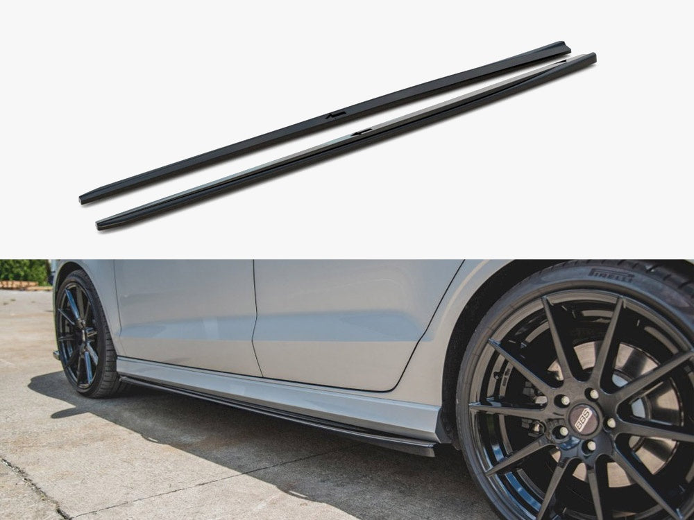 Maxton Design Side Skirts Diffusers V.2 Audi S3 Sedan 8V Facelift (2016-2020)