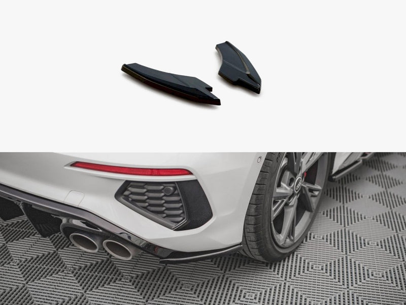 Maxton Design Rear Side Splitters V.2 Audi S3 / A3 S-Line Sportback 8Y