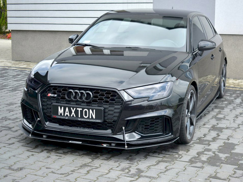 Maxton Design Front Racing Splitter V.1 Audi RS3 Sportback 8V Facelift