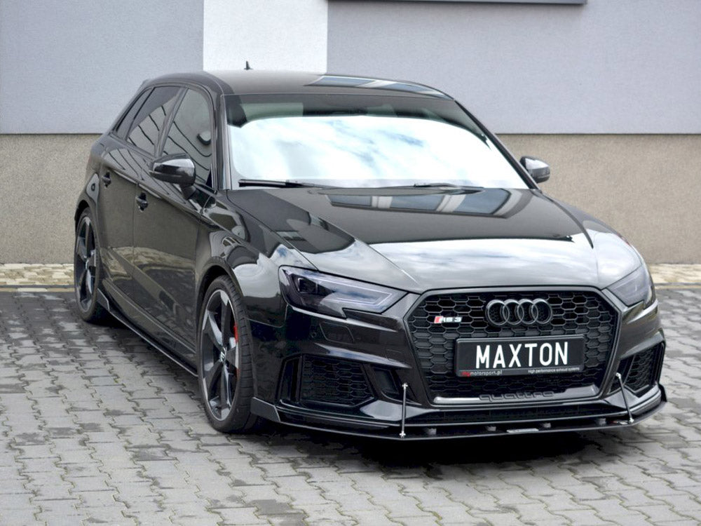 Maxton Design Front Racing Splitter V.2 Audi RS3 Sportback 8V Facelift