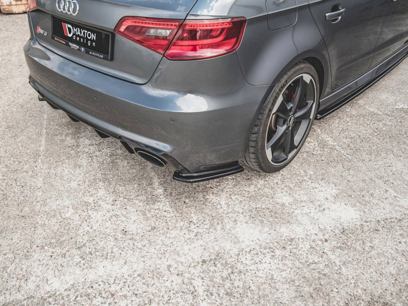 Maxton Design Rear Side Diffusers V1 Audi RS3 8V Sportback (2015-2016) - Carbon Look