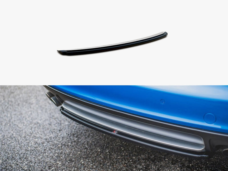 Maxton Design Central Rear Splitter Audi S4/ A4 S-line B8 Sedan (2008-2011) - Carbon Look