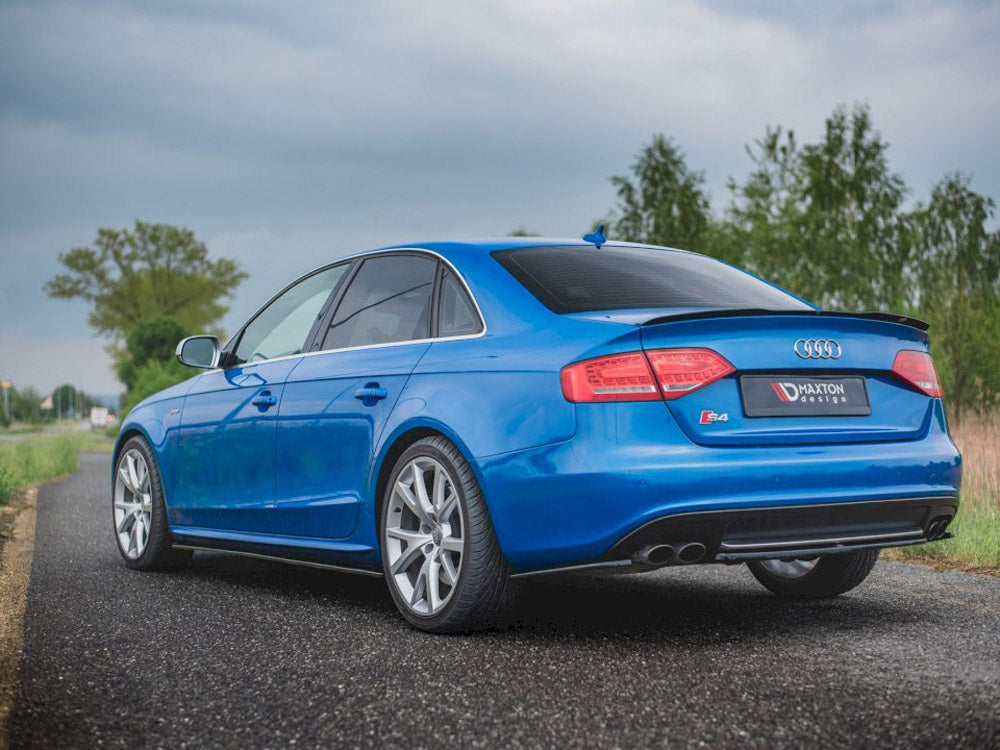 Maxton Design Central Rear Splitter Audi S4/ A4 S-line B8 Sedan (2008-2011)
