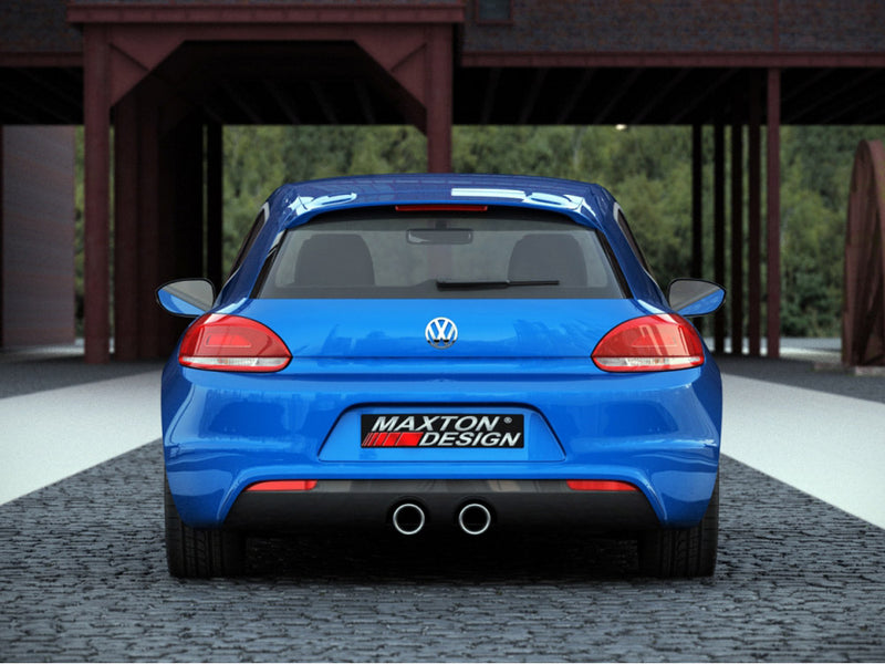 Maxton Design Rear Valance VW Scirocco III  R With 2 Exhaust Holes