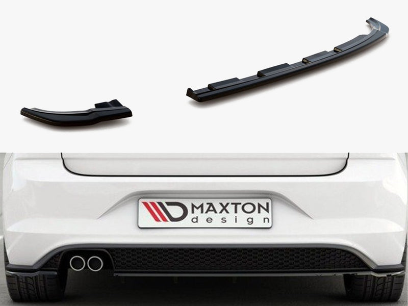 Maxton Design Rear Side Splitters V.2 Volkswagen Polo GTI / R-Line Mk6  - Carbon Look