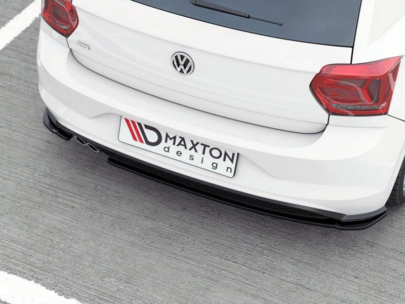Maxton Design Rear Side Splitters V.2 Volkswagen Polo GTI / R-Line Mk6  - Carbon Look