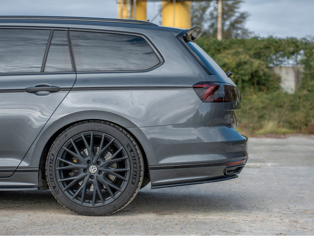 Maxton Design Rear Side Splitters Volkswagen Passat R-Line B8 - Carbon Look