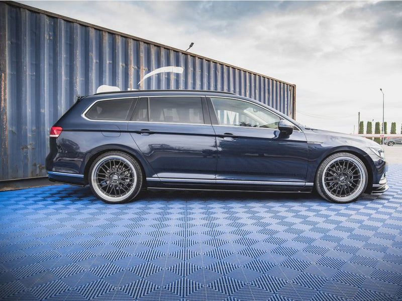 Maxton Design Side Skirts Diffusers VW Passat B8 (2014-2019) - Carbon Look