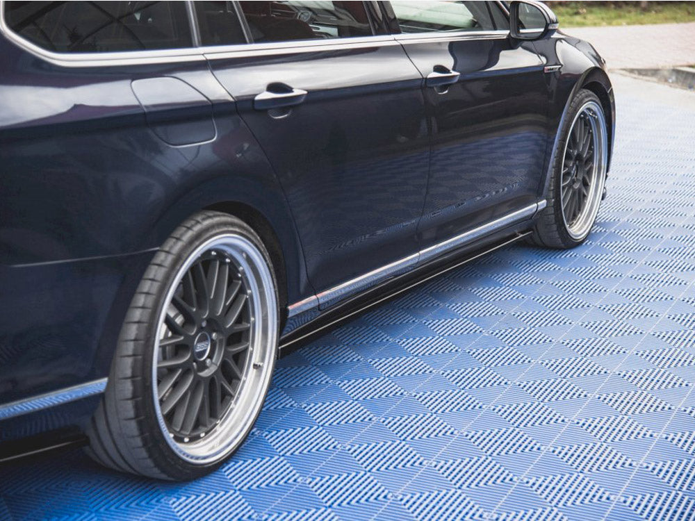 Maxton Design Side Skirts Diffusers VW Passat B8 (2014-2019) - Carbon Look
