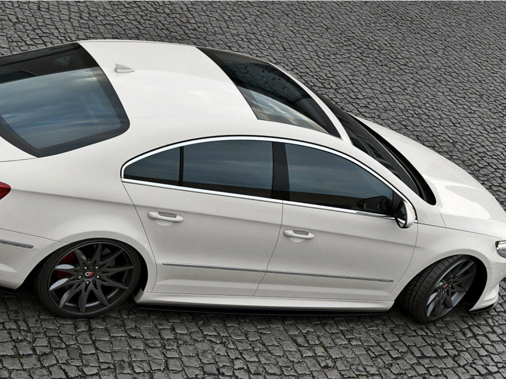 Maxton Design Side Skirts Diffusers VW Passat CC R36 Rline (Preface)