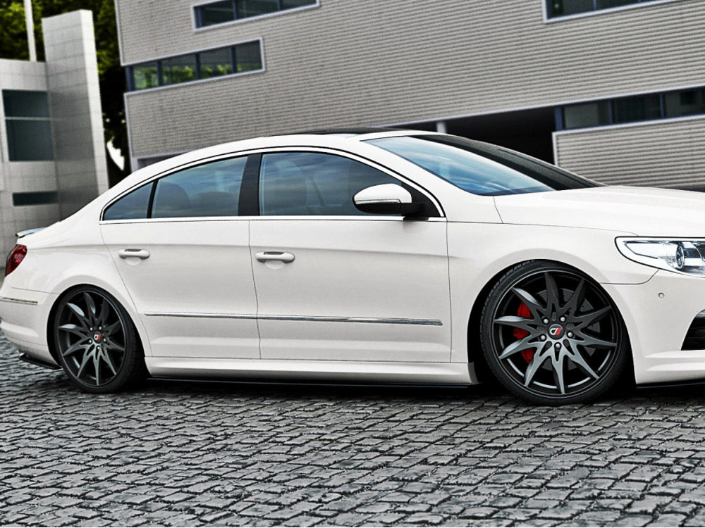 Maxton Design Side Skirts Diffusers VW Passat CC R36 Rline (Preface)