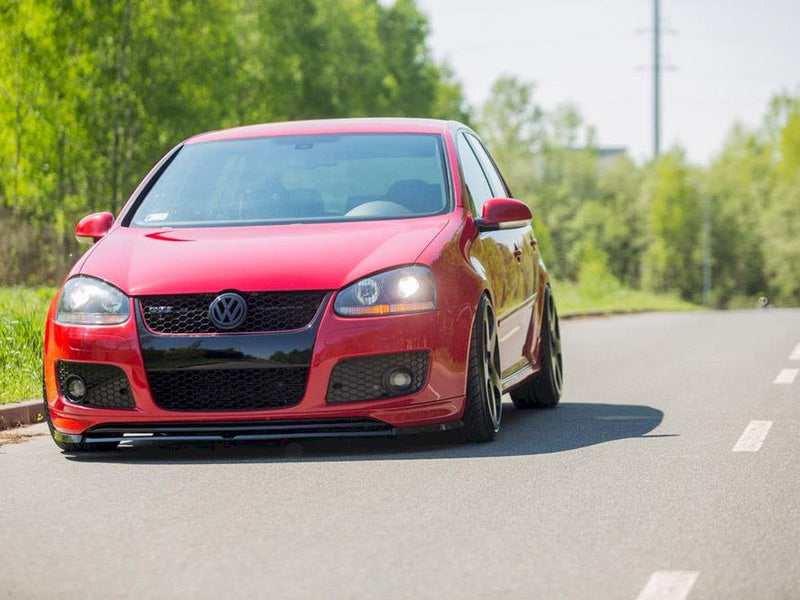 Maxton Design Front Splitter VW Golf V GTI (For GTI 30TH Front Bumper Spoiler) - Textured