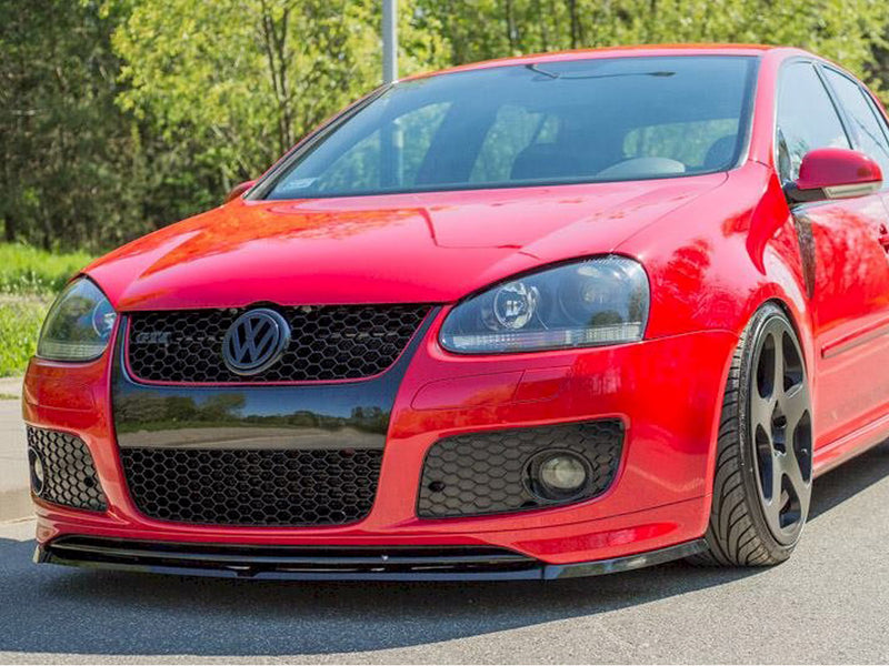 Maxton Design Front Splitter VW Golf V GTI (For GTI 30TH Front Bumper Spoiler) - Textured