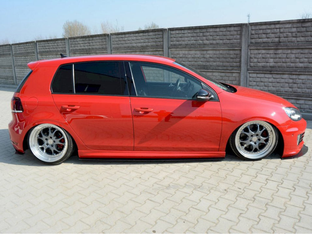 Maxton Design Racing Side Skirts Diffusers VW Golf VI GTI 35TH / R20