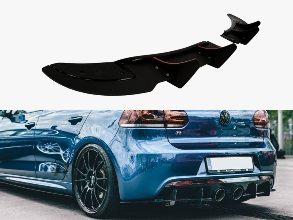 Maxton Design Rear Splitter VW Golf MK6 R (2008-2012)