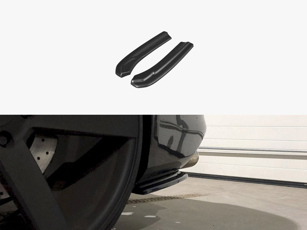 Maxton Design Rear Side Splitters Audi S4 B8 Facelift (2012-UP) - Textured