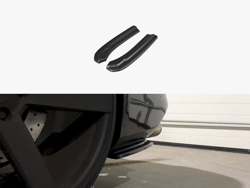 Maxton Design Rear Side Splitters Audi S4 B8 Facelift (2012-UP) - Textured