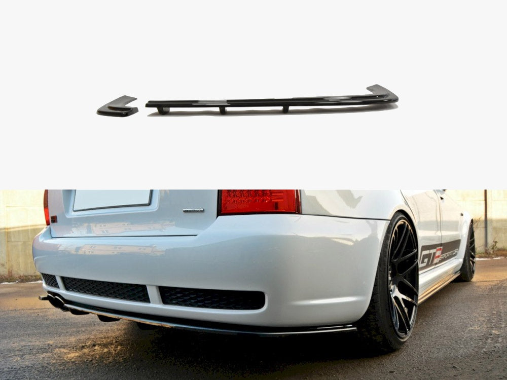 Maxton Design Rear Splitter (Vertical Bar) Audi RS4 B5 - Carbon Look