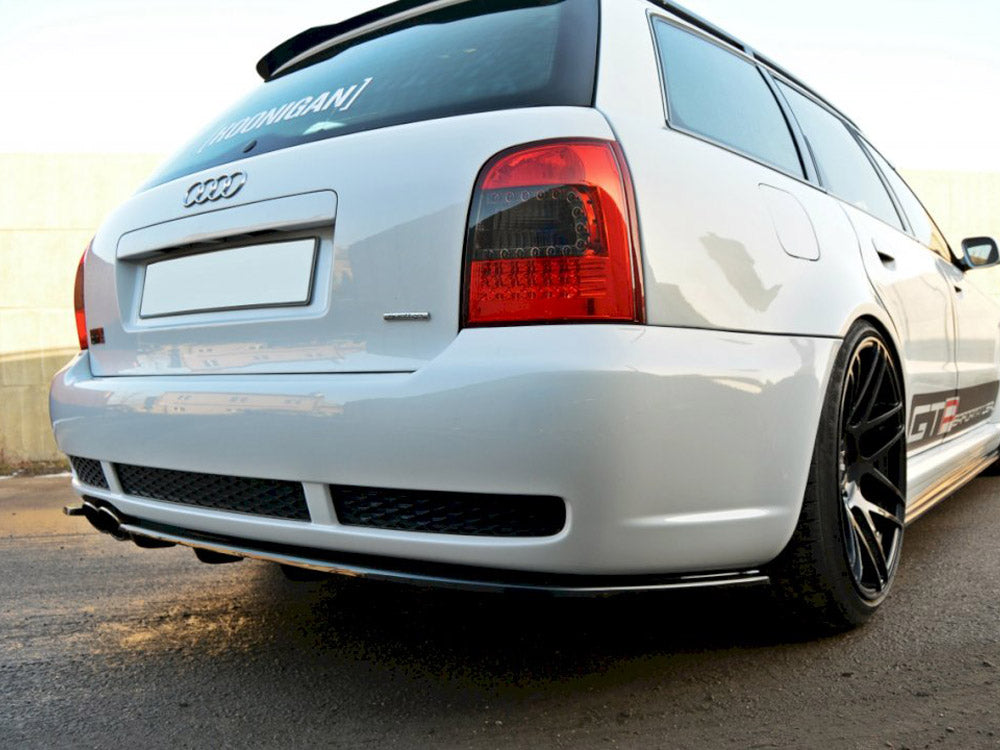 Maxton Design Rear Splitter (Vertical Bar) Audi RS4 B5 - Textured