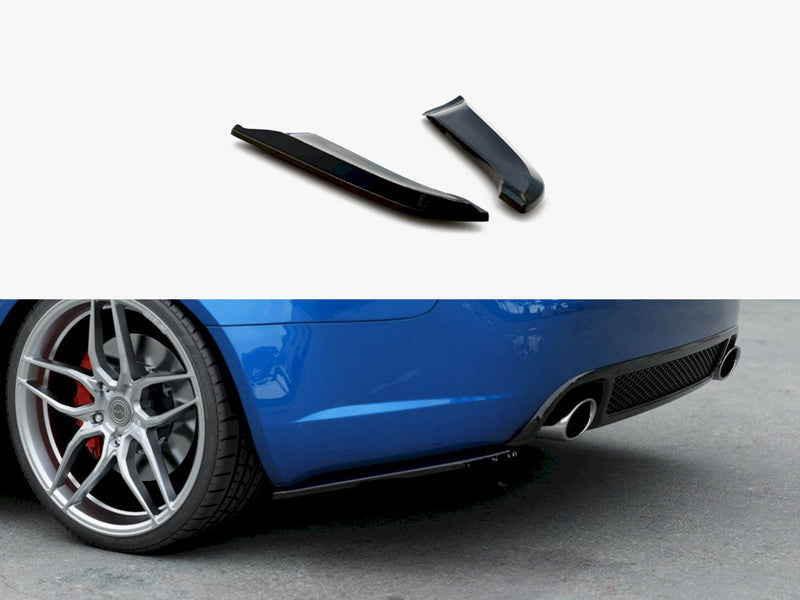 Maxton Design Rear Side Splitters V.1 Audi RS4 Sedan B7 - Textured