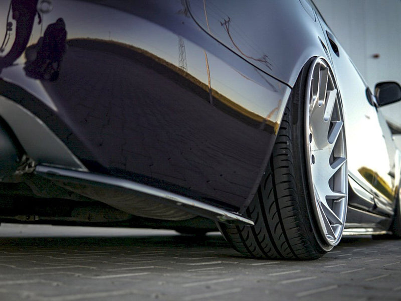 Maxton Design Rear Side Splitters Audi A6 C6 S-line Facelift Sedan (2008-2011) - Carbon Look