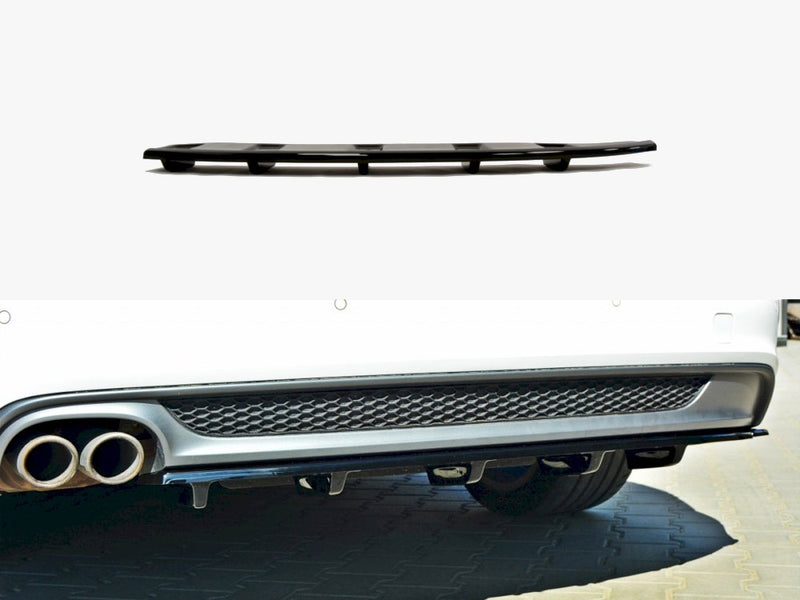 Maxton Design Central Rear Splitter Audi A6 C7 S-line Avant (2011-2014)