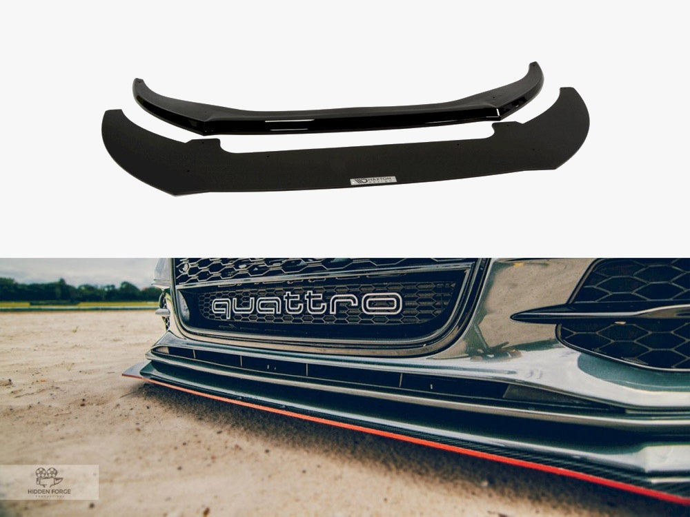 Maxton Design Front Racing Splitter Audi S6 / A6 C7 S-line (2 Splitters = 1 SET) (2011-2014)