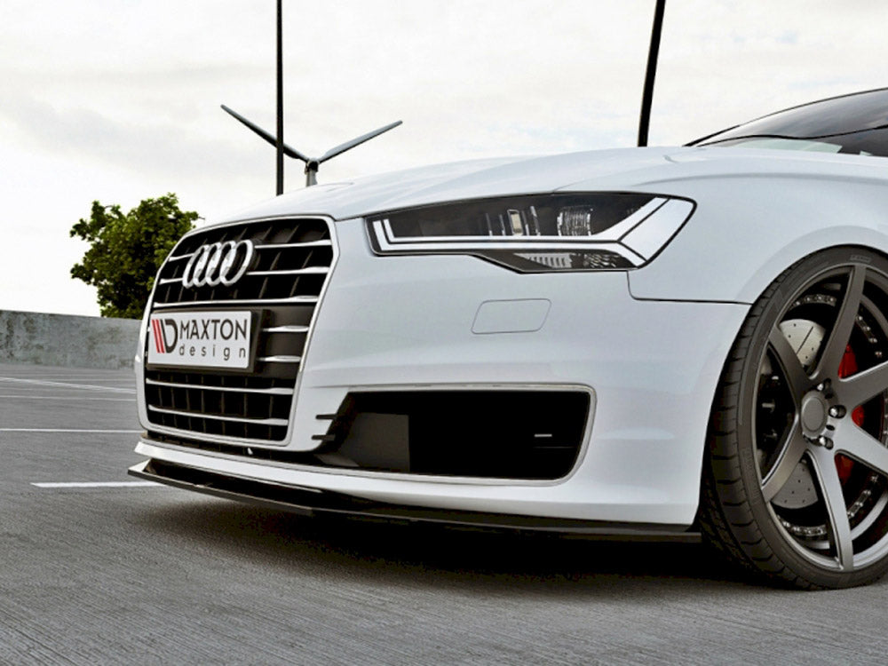 Maxton Design Front Splitter Audi A6 C7 Ultra (Facelift) (2014-2017) - Carbon Look