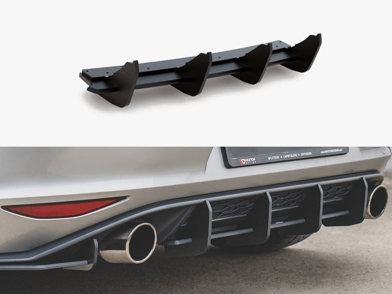 Maxton Design Street PRO Rear Diffuser V.1 VW Golf Mk7 GTI