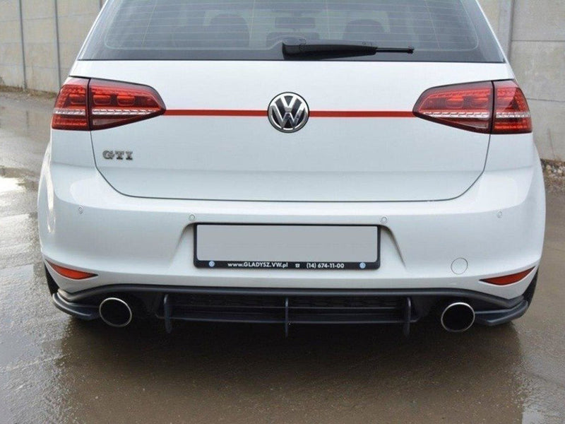 Maxton Design Rear Side Splitters VW Golf 7 GTI (2013-2016)  - Textured