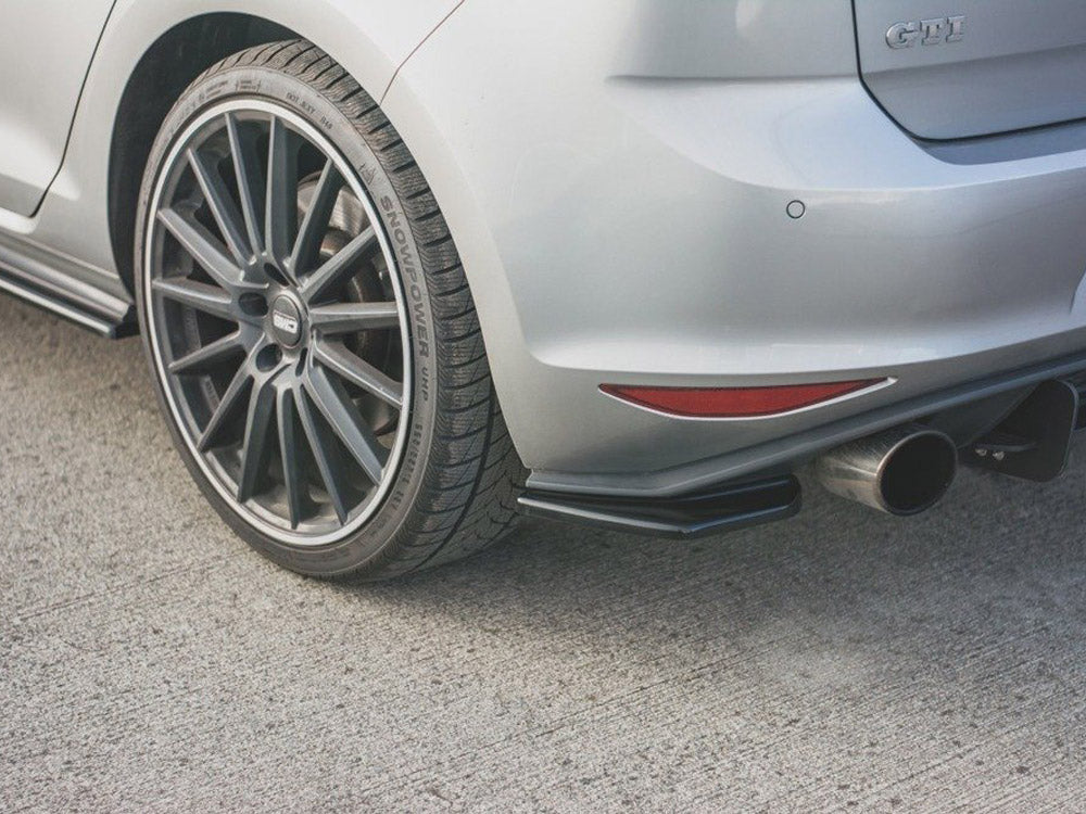 Maxton Design Rear Side Splitters V2 VW Golf 7 GTI (2013-2016) CARBON LOOK
