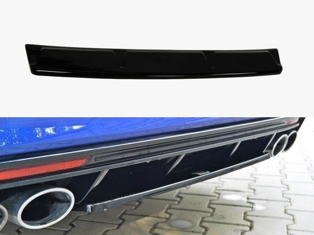 Maxton Design Central Rear Splitter VW Golf R Mk7 Estate - Textured