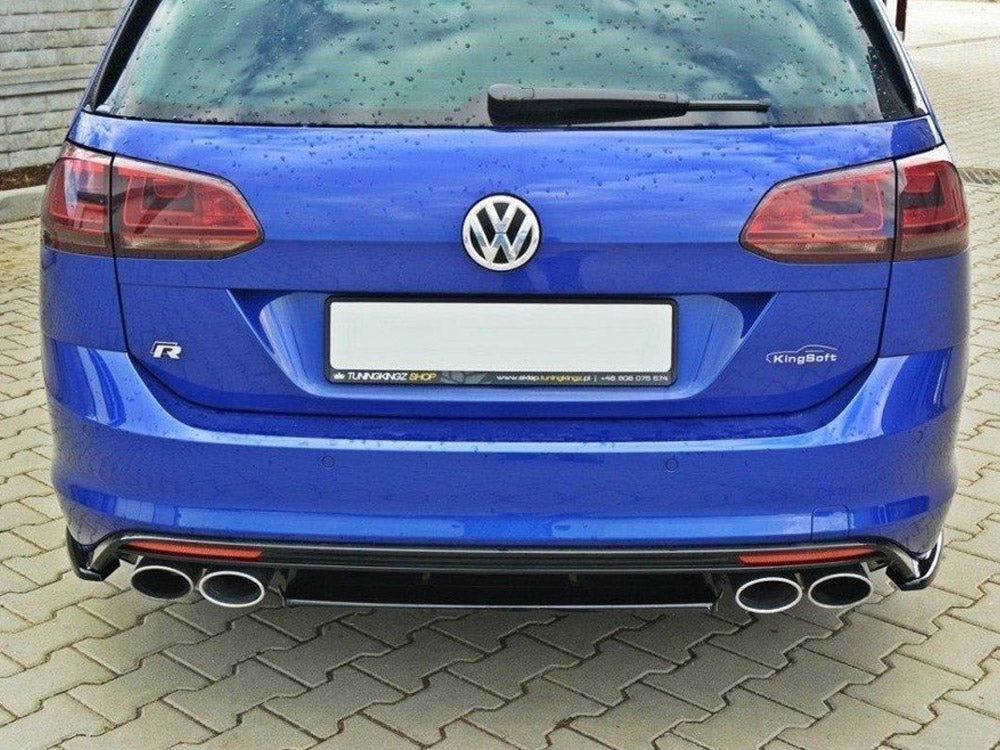 Maxton Design Central Rear Splitter VW Golf R Mk7 Estate - Carbon Look
