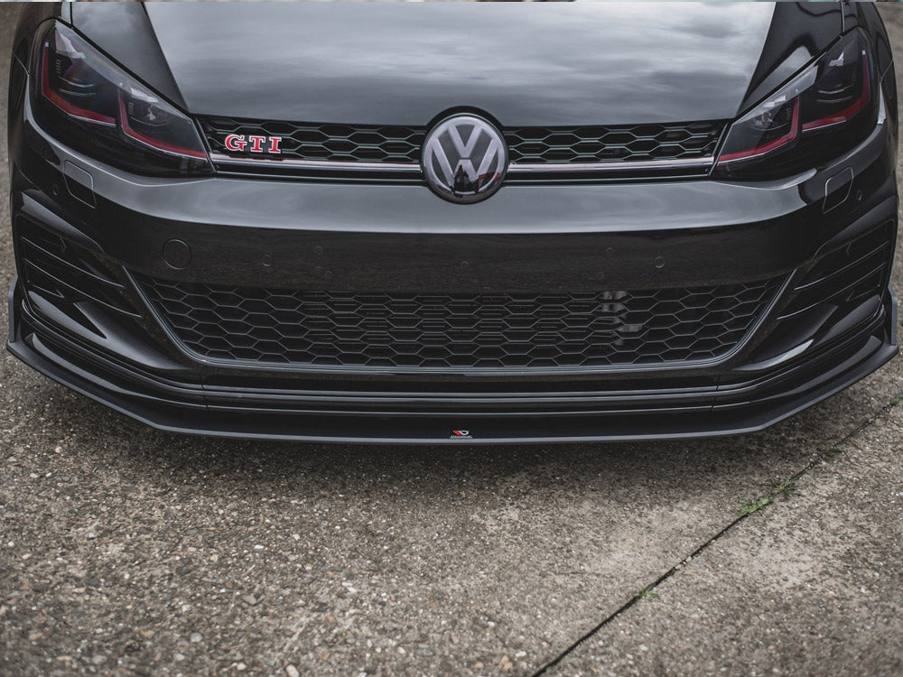 Maxton Design Street PRO Front Splitter VW Golf 7 GTI TCR - Black-Red