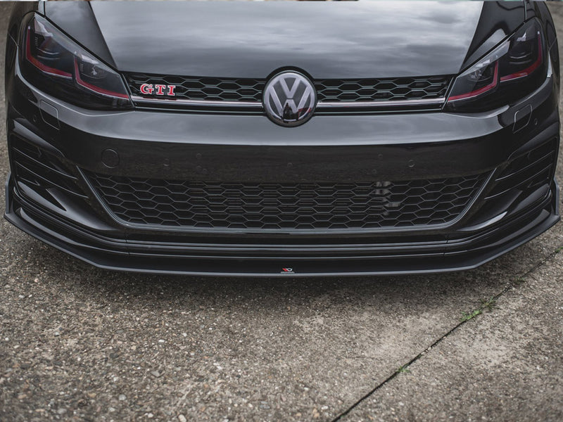 Maxton Design Street PRO Front Splitter VW Golf 7 GTI TCR - Black-Red