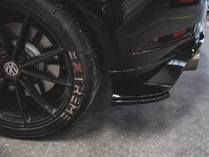 Maxton Design Rear Side Splitters VW Golf 7 GTI TCR - Carbon Look