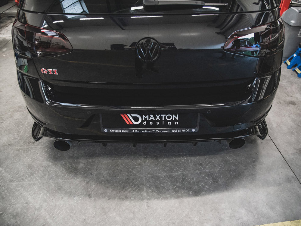 Maxton Design Rear Side Splitters VW Golf 7 GTI TCR - Carbon Look
