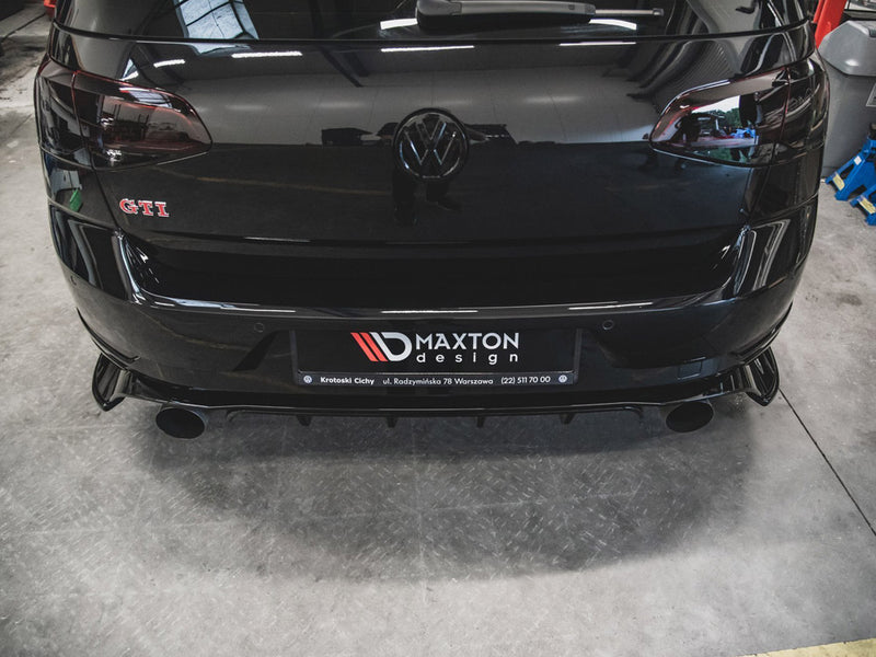 Maxton Design Rear Side Splitters VW Golf 7 GTI TCR - Carbon Look