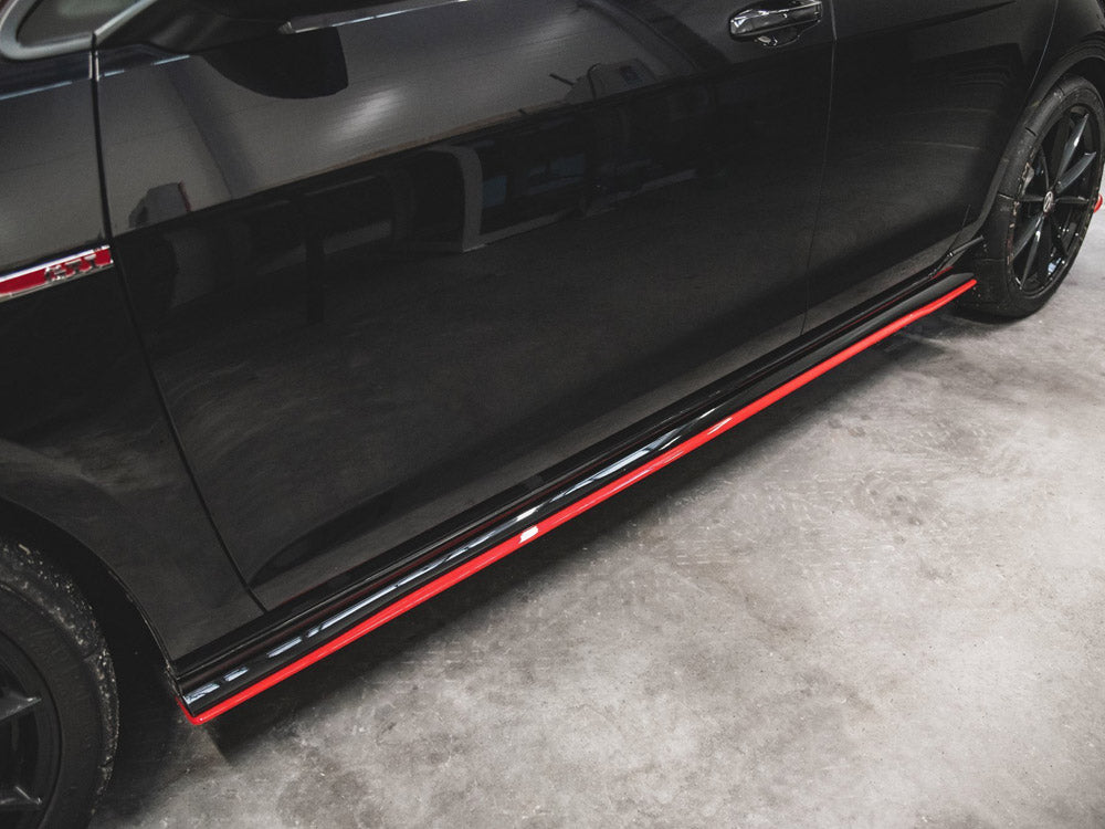 Maxton Design Side Skirt Diffusers Volkswagen Golf GTI TCR Mk7 Facelift