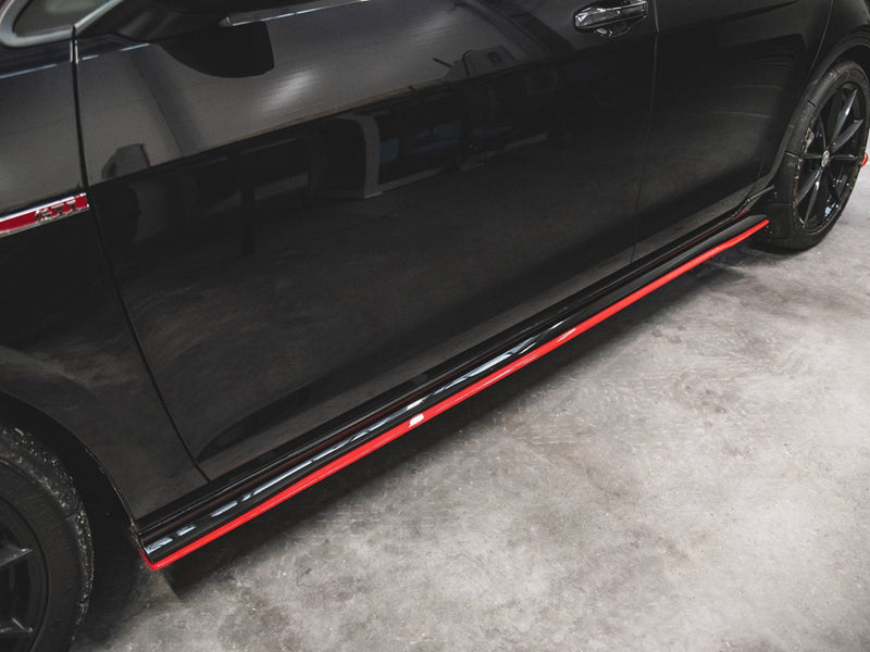 Maxton Design Side Skirt Diffusers Volkswagen Golf GTI TCR Mk7 Facelift