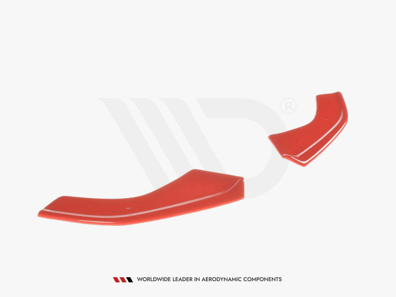 Maxton Design Front Splitter V.8 VW Golf 7 R / R-Line Facelift - Carbon Look