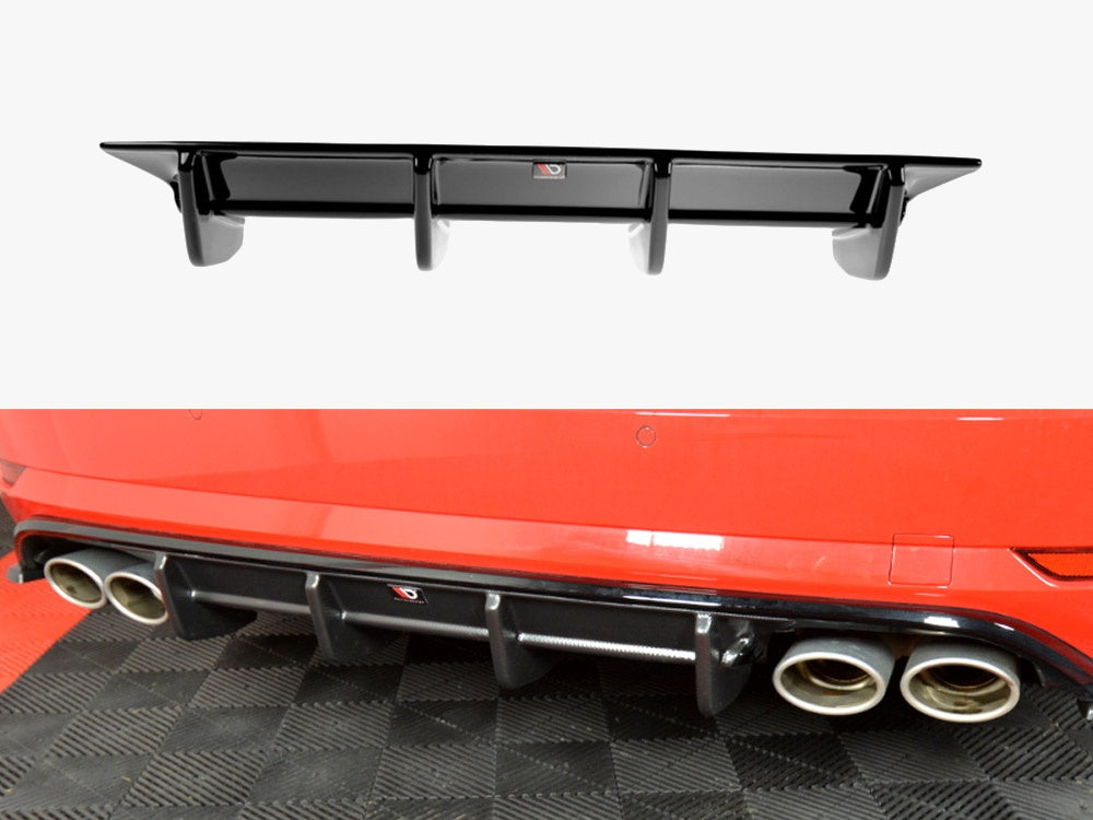 Maxton Design Rear Valance Volkswagen Golf R Variant Mk7 Facelift