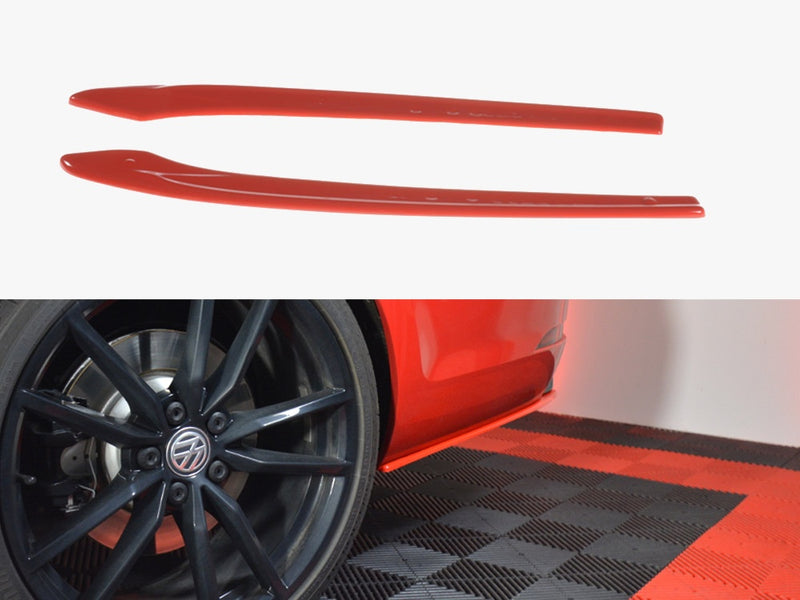 Maxton Design Rear Side Splitters V.2 VW Golf 7 R Variant Facelift