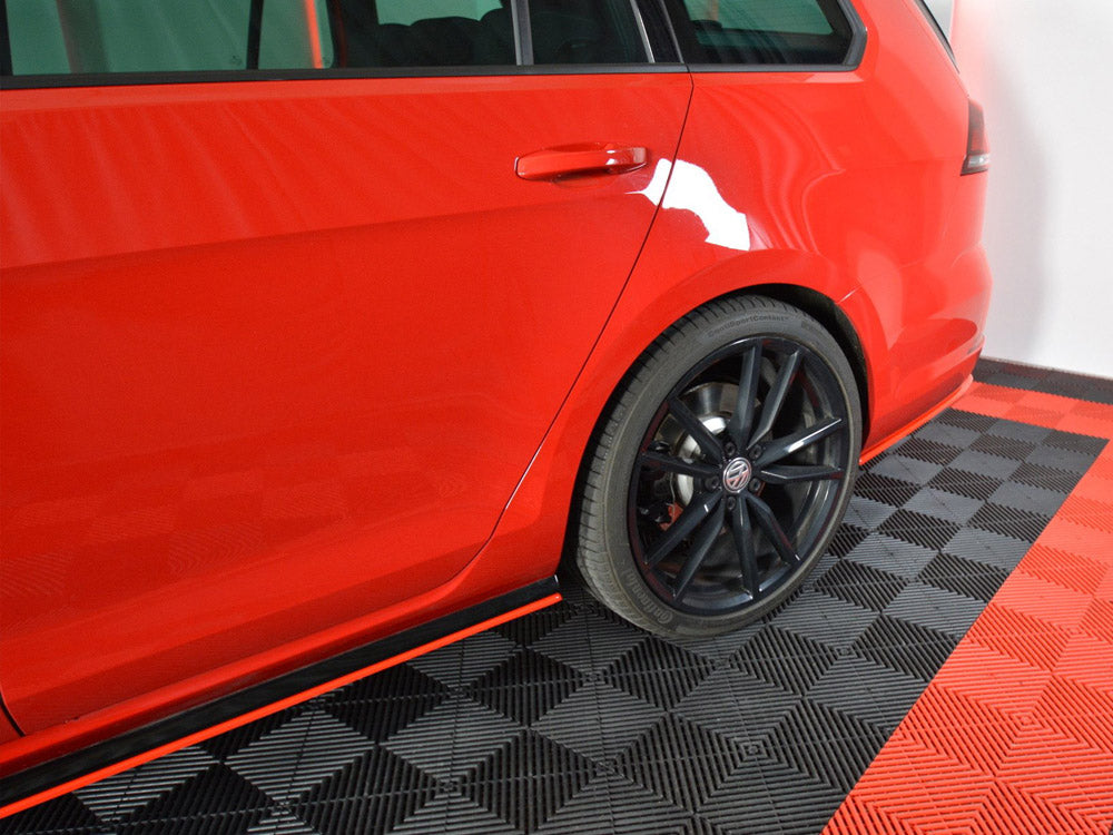 Maxton Design Rear Side Splitters V.2 VW Golf 7 R Variant Facelift