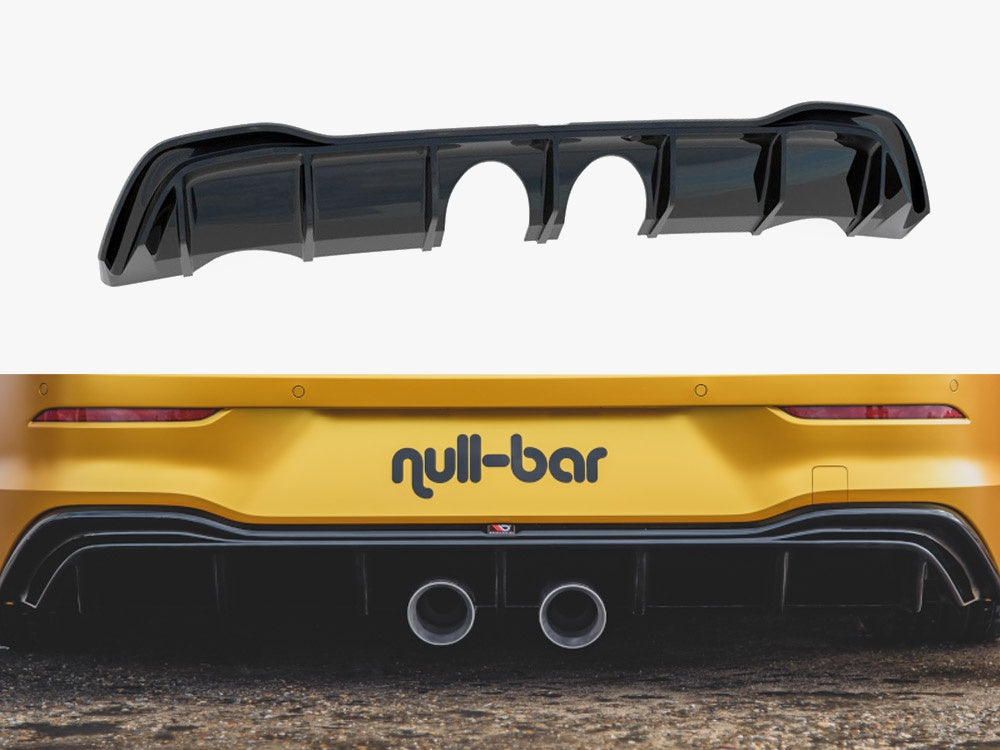 Maxton Design Rear Valance VW Golf Mk8 (R32 Look) - Carbon Look