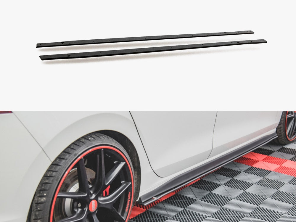 Maxton Design Street Pro Side Skirts Diffusers Volkswagen Golf GTI / GTE / GTI Clubsport / R-Line Mk8