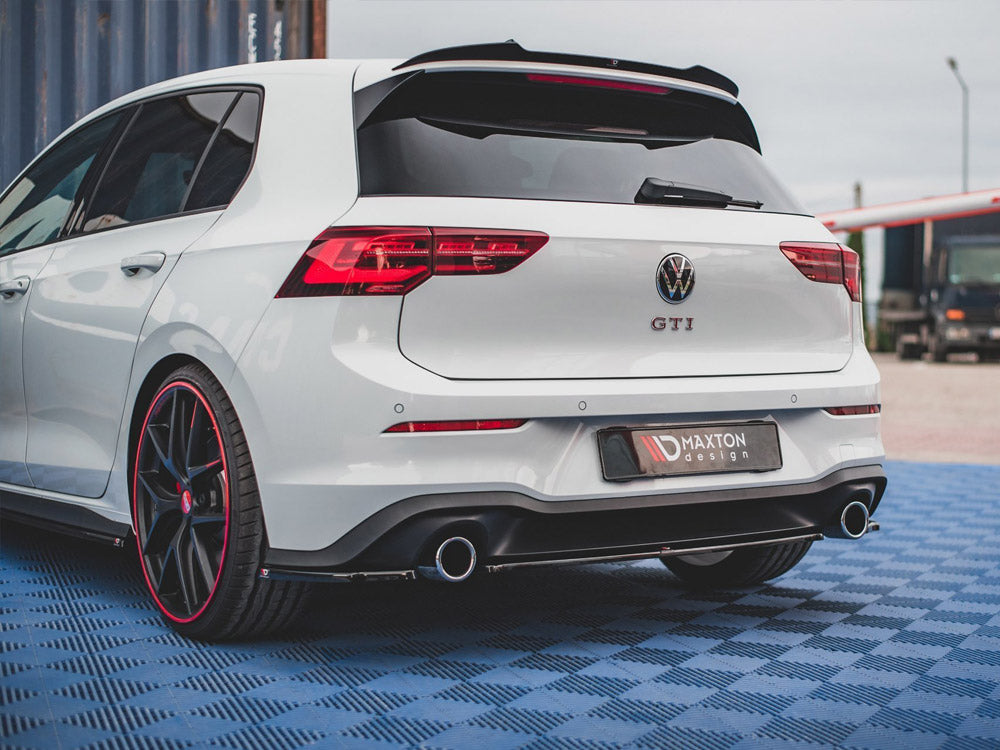 Maxton Design Rear Splitter Volkswagen Golf GTI Mk8 - Carbon Look