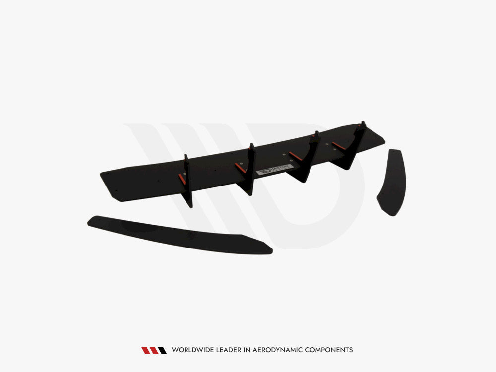 Maxton Design Rear Diffuser & Rear Side Splitters Audi S6 C7 Facelift