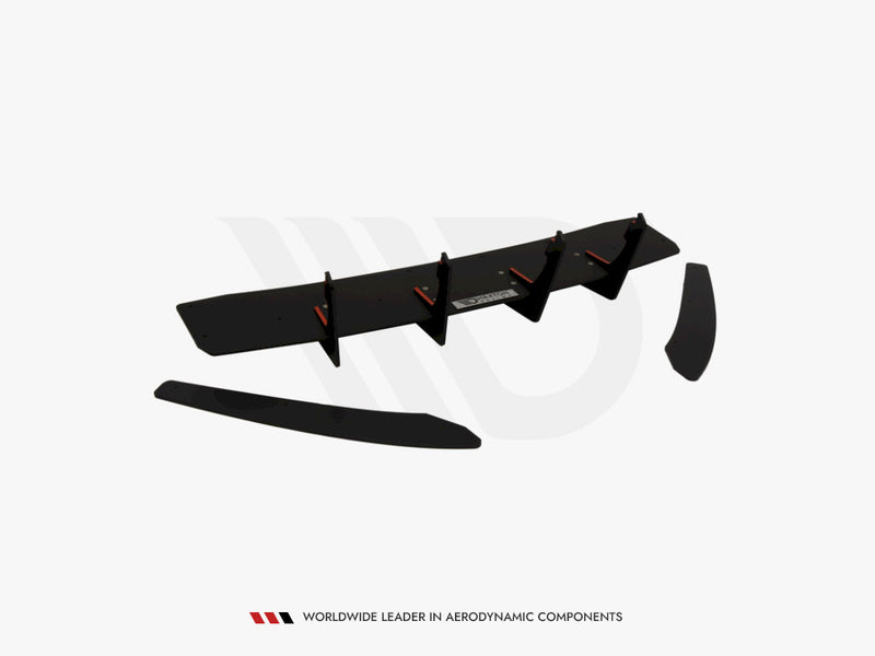 Maxton Design Rear Diffuser & Rear Side Splitters Audi S6 C7 Facelift