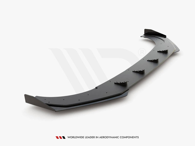 Maxton Design Street PRO Front Splitter + Flaps VW Golf 8 GTI Clubsport